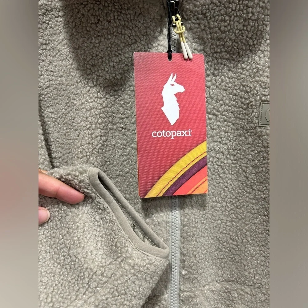 Cotopaxi Women's Large Bacano Fleece Jacket Pebble Tan NWT Relaxed Fit